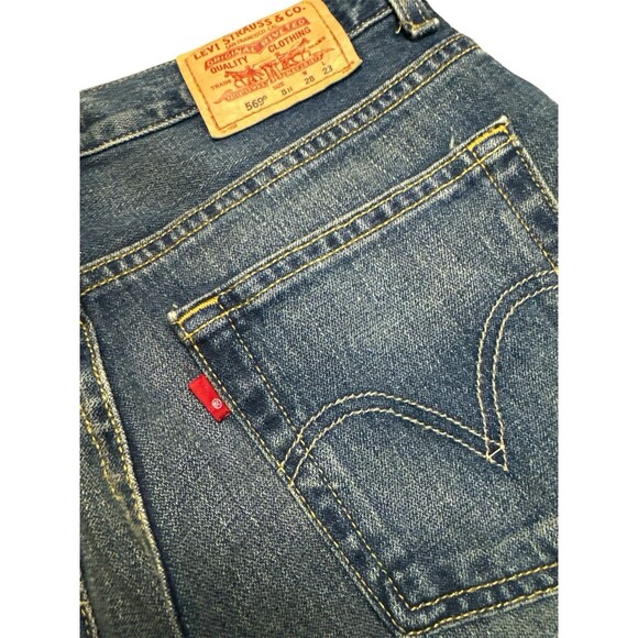 Levi’s Boys 569 Loose Straight Jeans 8 Husky Medium Wash School Casual Denim - Picture 6 of 7